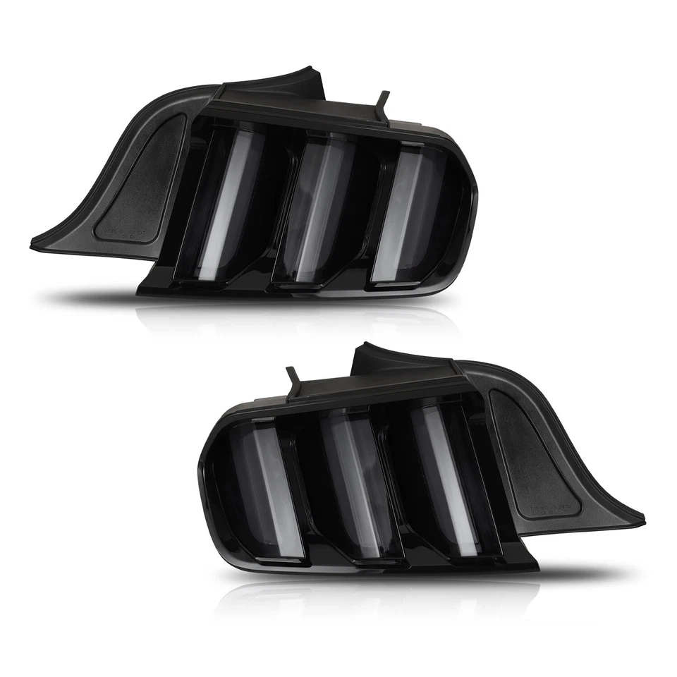 LED Sequential Tail Lights For 2015-2023 Ford Mustang Brake Left + Right Lamps - Image 3 of 4