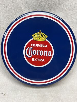 CORONA EXTRA VICTORIA METAL BEER MODELO CERVEZA SERVING TRAY 13