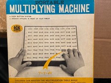 Vintage Portable Multiplying Machine Pre-Owned w/Box x1