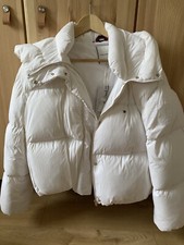 Tommy Hilfiger Women's White Feather Down Jacket Uk X Large 12-14