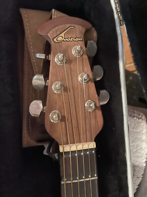 Ovation 6778 Elite Standard Red Electric Acoustic Guitar | eBay
