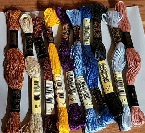 DMC 10 skeins asst. colors new crossstitch needlework Embroidery Floss  (1) - Picture 1 of 2