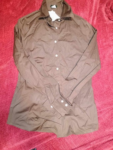 J.Crew Brown Blouse Size M   New With Tags - Picture 1 of 4
