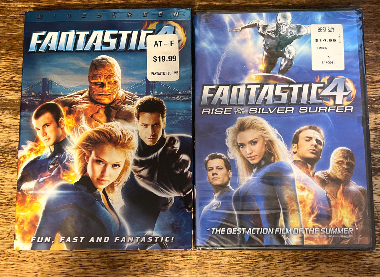 Fantastic Four/Fantastic Four: Rise of the Silver Surfer (DVD, 2007, 2-Disc  Set, Versions) for sale online eBay