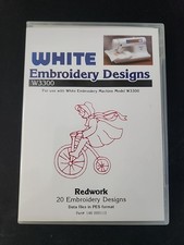 REDWORK 113 Embroidery Card - White, Brother, Ber. Deco, Baby Lock