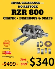 STD Crank shaft Ranger 800 Main Balance Bearing Bushing Oil Seal Rebuild Engine