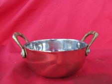 Cuisine Cuisson Cuisson Petit Bol en Cuivre avec Doublure en Étain avec Poignées