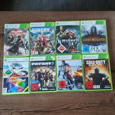 Microsoft Xbox 360 Spiele Paket 8 Spiele: Far Cry 4, Battlefield 4 u.a.