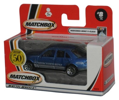 Matchbox Mercedes-Benz E-Class (2001) Blue Toy Car #8/75 - (Box Packaging)