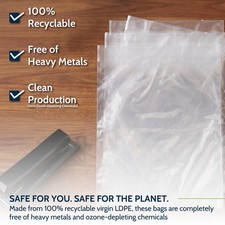 Poly Bags Flat Clear 1 Mil Open Top Plastic Transparent Bag High Clarity Layflat