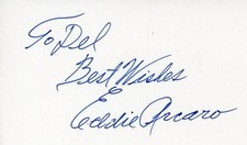 Eddie Arcaro - Signed Card