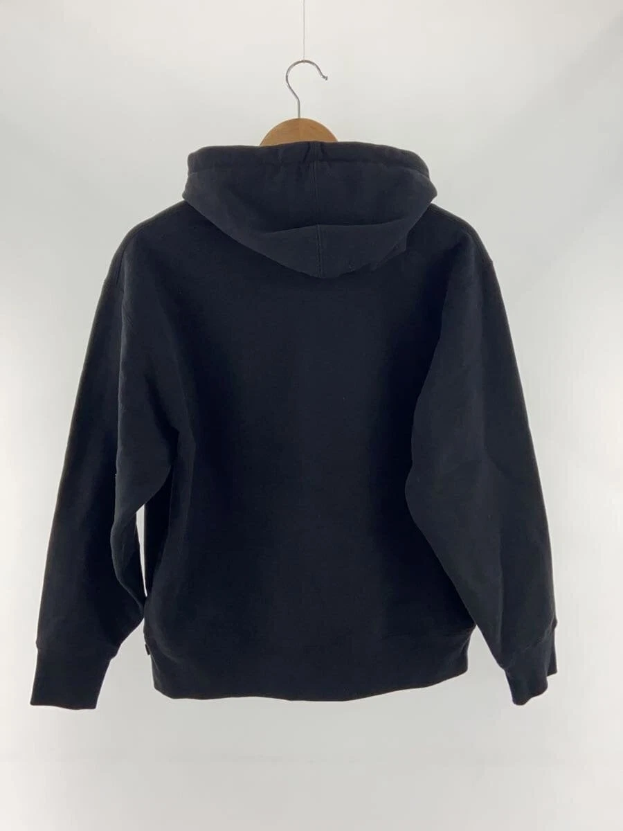 Supreme Felpa con Cappuccio S Cotone Nero Tinta Unita