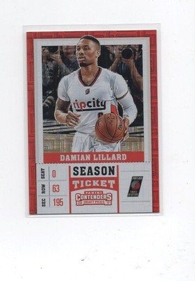 2017-18 Contenders Draft Picks 9 Damian Lillard 07/10 building blocks
