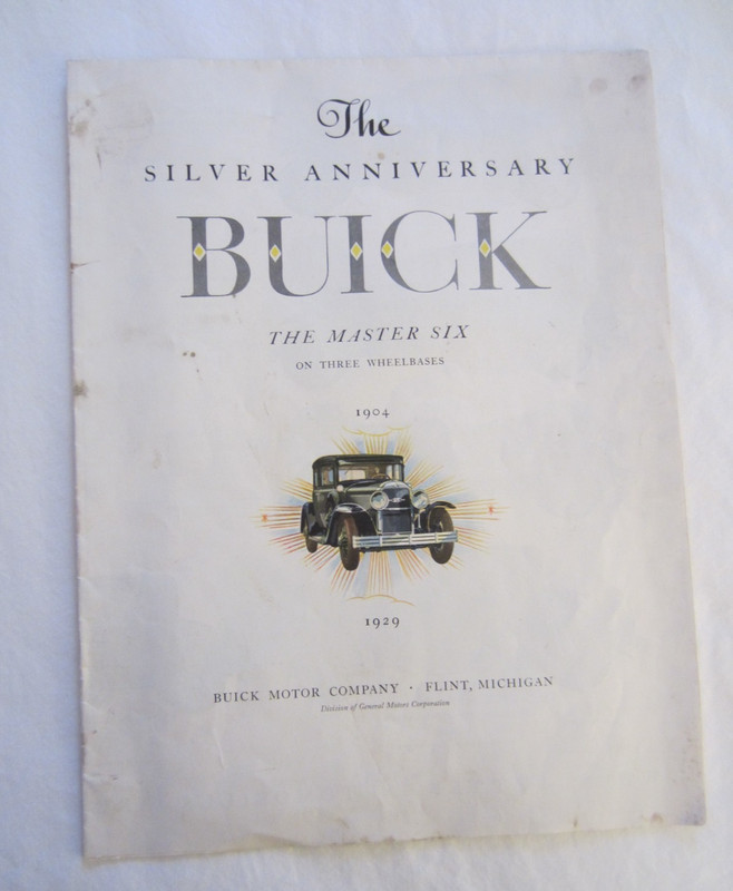 Original Buick Silver Anniversary Ad/Brochure 1904-1929