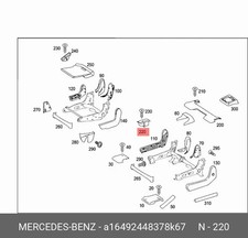 Mercedes-Benz Abdeckung GL X164 A16492448378K67 Original Neu Mercedes-Benz Abdeckung GL X164 A16492448378K67 Original Neu