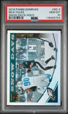 Nick Foles PSA 10 2018 Donruss Snow Days Holo #SD-3 Pop 2 #/100 Eagles MVP