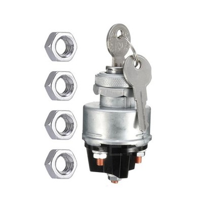 New Universal 12V/24V Ignition Switch With 2 Keys For Car Truck Tractor