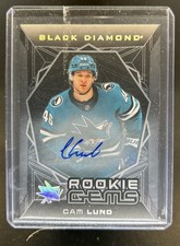2025-26 Black Diamond Cam Lund Rookie Gems Signatures Auto #/99