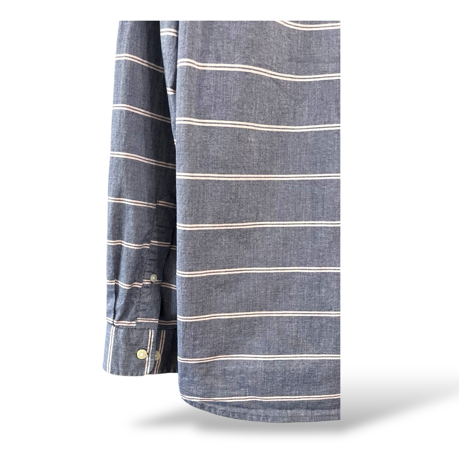 John Bartlett Consensus Chambray Woven Striped St… - image 7