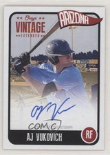 2020 Onyx Vintage Extended Blue Ink Auto /275 AJ Vukovich #EAAV Auto ni4