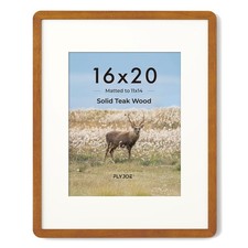 16 x 20 Picture Frame - Solid Teak Wood 16x20 Poster Frame, 16''x20'' Picture...