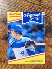 1992 MooTown Snackers Autograph Series - #14 - Paul Molitor - Milwaukee Brewers
