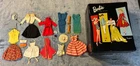 1960s Vintage Barbie Case with Vintage Clothes and Accessories