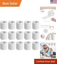 Breathable Self-Adhesive Bandage Rolls - 15 Pack of 2" x 5 Yards for All Uses