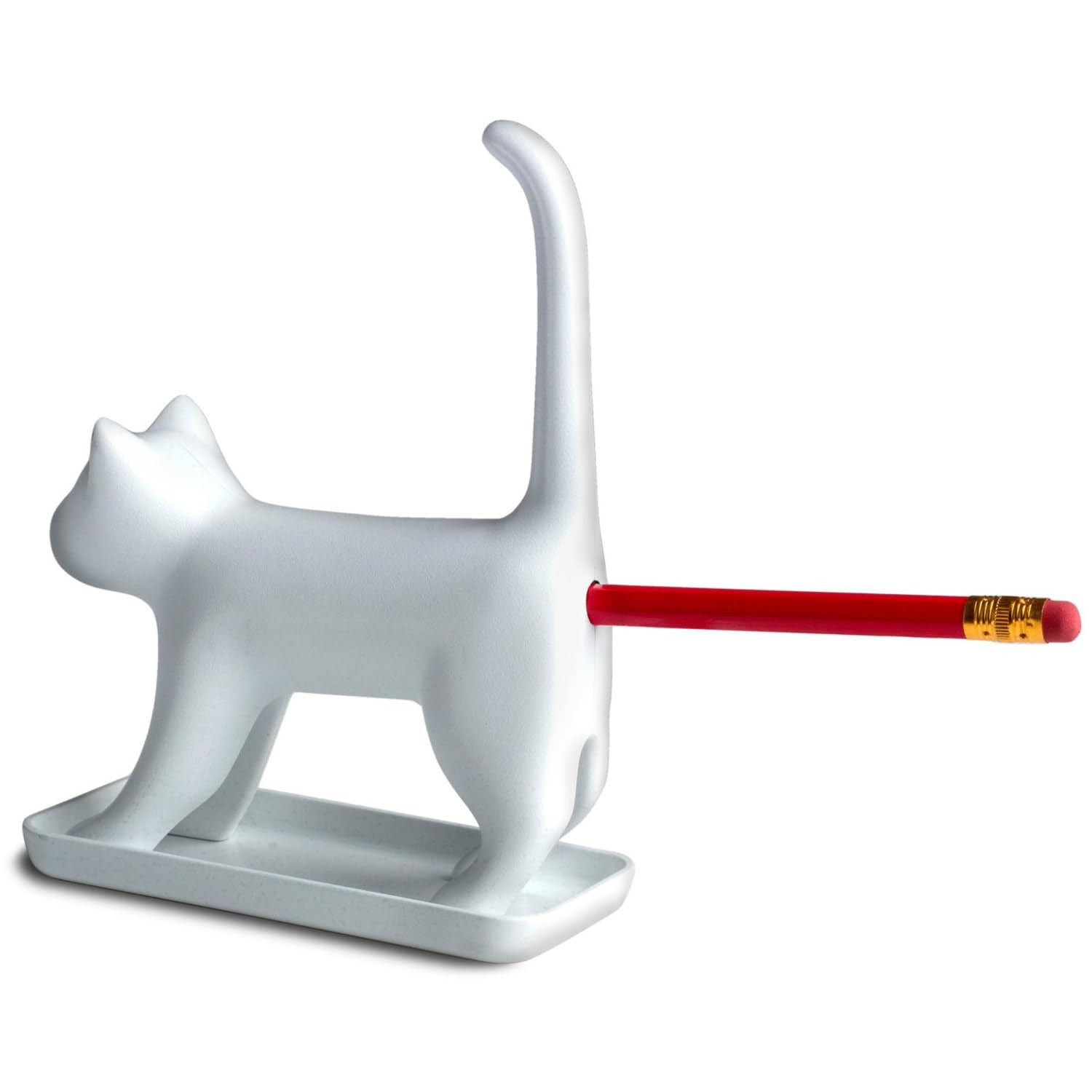 Winkee - Pencil Sharpener - Sharp End Cat With Sound - White NUOVO