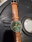 seiko 5 automatic vintage Green Dial Japan Made Day/Date Men's Wrist Watch,7009