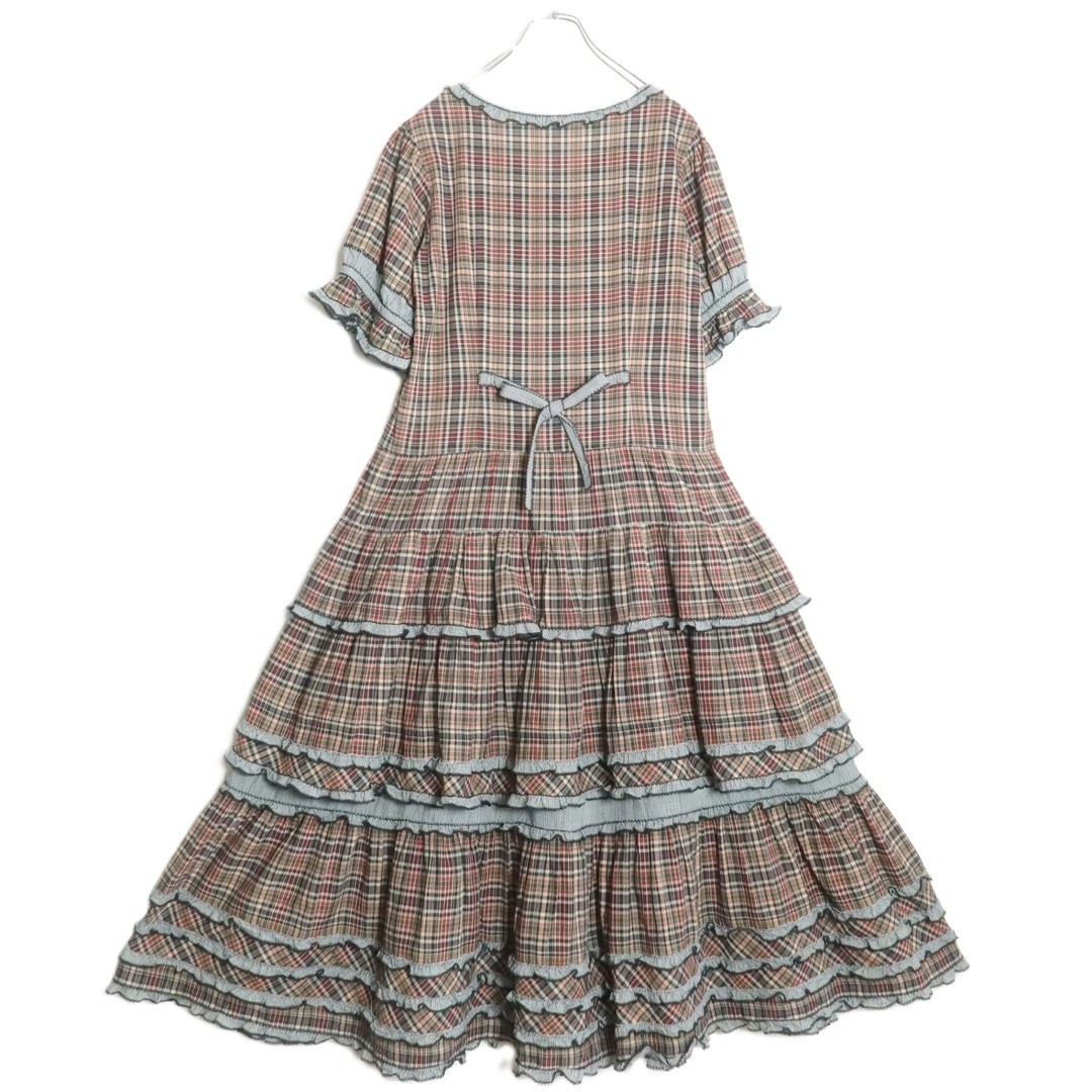 Pink HouseGingham Patchwork Overlay Ruffle Lawn D… - image 7