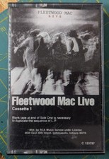Fleetwood Mac Live Cassette 1 1980 Tape Warner Bros. Dreams