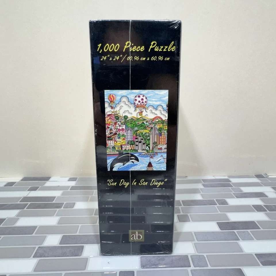 Charles Fazzino San Diego California Glitter 1000pc Puzzle 24x24 Hotel Coronado - Image 3 of 4