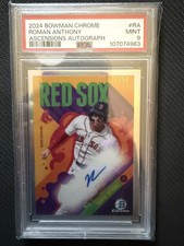2024 BOWMAN CHROME ASCENSIONS AUTOGRAPHS #RA ROMAN ANTHONY 102/150 GRADED PSA 9