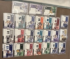 2001 FLEER EX FOOTBALL BEHIND THE NUMBERS JERSEY CARD SET - FAVRE, MOSS & MORE!