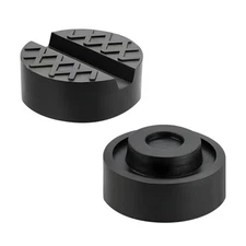2 PCS Jack Pads, Trolley Floor Jack Disk Rubber Pad Extension for Pinch Weld 