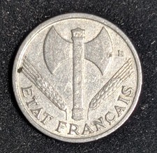1942 France 50 Centimes Circulated KM# 914.1