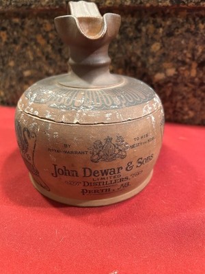 Antique John Dewar and sons whiskey jug Royal Doulton Stoneware