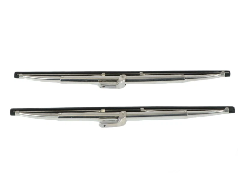 2 Premium Chrom Look Edelstahl Wischerblätter für Lancia Fulvia Scheibenwischer - Imagem 3 de 4