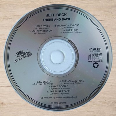 Jeff Beck   There and Back CD 1980 Epic Instrumental Rock Jazz Fusion