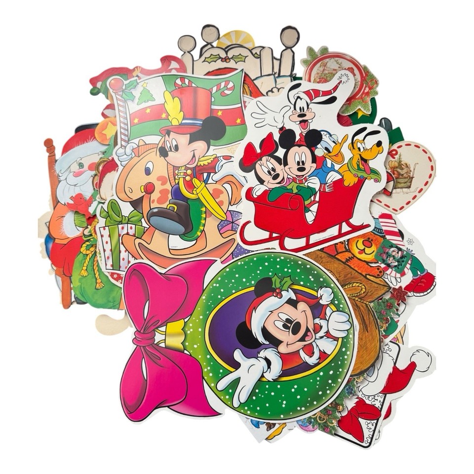 Vintage Classroom Die Cut Christmas Wall Decorations Decor Lot eBay