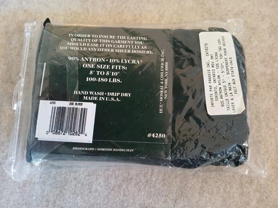 Medias RARAS TONALIDADES satinadas transparentes talla única negras EE. UU. Medias SELLADAS Foto 2 de 2