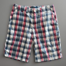 Polo Ralph Lauren Boys Size 8 Straight Fit Plaid Shorts Classic Preppy Golf