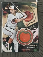 Jackson Holliday 2024 Topps Holiday #RC-JHO Relics Baltimore Orioles