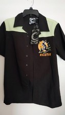 New Killstar Witch Queen men s gothic short sleeve button up shirt size XS