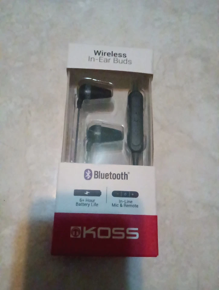 KOSS The Plug Wireless Bluetooth in-Ear Buds in-Line Microphone and Remote No... - Image 3 of 4