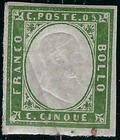 4 Sardinia Stamps; SC# 10a, 11a, 12a & 13 — photo 6