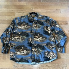 Magellan Men’s Deer Button Down Shirt XXL Outdoors Hunting Camouflage Wildlife