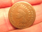 1886 TI,  INDIAN HEAD CENT, FREE SHIPPING. (#731D)