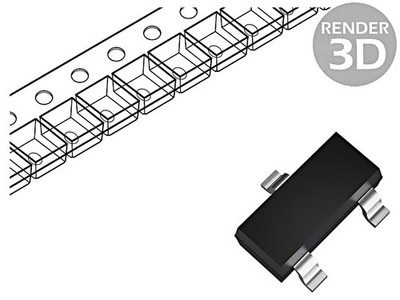 10X DESD32VS2SO-7 Diode: TVS Array 34V SOT23 Ch: 2 Rolle,Band DIODES INCORPORATE